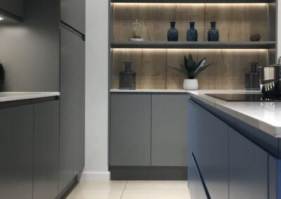 Navy and Grey Kitchen